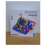 Mechanical Principle Car Adventure Playset, Play without Batteries, 4 Cars