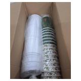 50 Pack 16 oz Christmas Disposable Coffee Cups with Snap-on Lids