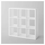 13" 9 Cube Organizer White - Brightroom: Decorative Bookshelf, Cubby Storage, MDF & Particle Board, 13" Cube System Compatible