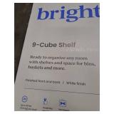 13" 9 Cube Organizer White - Brightroom: Decorative Bookshelf, Cubby Storage, MDF & Particle Board, 13" Cube System Compatible