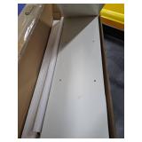 Furinno 11003WH 3 - Tier Open Shelf Bookcase  White Color - 12  W x 31.5  H x 9.3  D (SMALL CHIP ON SHELF, Loose Hardware)