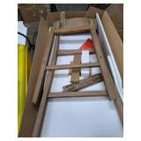 29" Torino Barstool Barnwood - Boraam: Solid Wood, Molded Seat, Footrests, Rustic Style- (Parts Only)