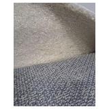 Primo Mason Solid Plush Shag Runner Rug Ivory  22  x 8