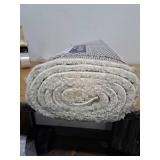 Primo Mason Solid Plush Shag Runner Rug Ivory  22  x 8