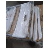 Mainstays Resin Seat & Back Folding Chairs- White 4-Pack