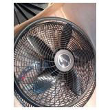Lasko Cyclone 18  Adjustable Large Room Pedestal Fan  3 Speeds  54.5  H  Black (Broken Button)