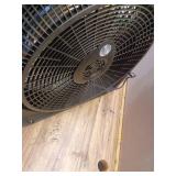 20 in. 3 Speed Air Circulator Floor Fan for Home in Black with Wall Mount Option, Full Range Pivoting Head, Carry Handle