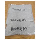 Time May Tell Mens Merino Wool Hiking Socks- Light Grey (3 pairs), US Size 9-13