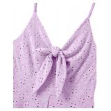 Eyelet Lace Midi Sundress- Purple Size: XL