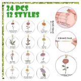 24 Pcs Christian Christmas Ornaments Bulk 3.15 inch