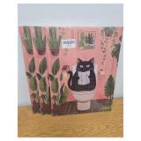 3 Count of Funny Black Cat Bathroom Canvas Wall Art Prints,11x14 Inch Framed