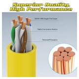 1 Foot Cat 6 Patch Cable(6 Pack), Solid Pure Copper Patch Cord, Cat 6 Ethernet Cable, UTP Network, High Speed RJ45 Internet Cable, Compatible for Routers, Switches, PC, Servers, PS4/5, Xbox - Yellow -