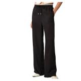 Summer lace Romantic Casual Straight Leg Pants  (US, Waist, 29, Long, 20, Black)