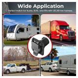 ISINLASSO USCAR to 7 Way Trailer Plug Adapter, Heavy Duty Waterproof Trailer Connector with Spring-Loaded Cover & Twist Lock Design, Fits Trucks, SUVs, RVs with USCAR Tow Harness