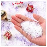 300g Christmas Fake Snow 10 Bags Magic 4 Bags (Purple)