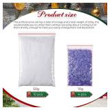 300g Christmas Fake Snow 10 Bags Magic 4 Bags (Purple)