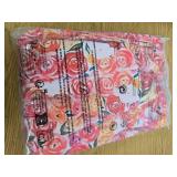 Summer Boho Floral Maxi Dress with Pockets (Rose Red,XL)