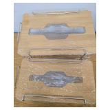 2 Pack Trash Grocery Bag Holder Wall Mounted Design, Silver Extra Large Plastic Garbage Bag Dispenser Holder with Bamboo Lid, Kitchen Organizers and Storage Container Under Sink Large Capacity - Retai