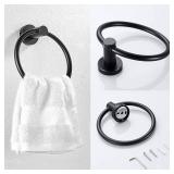 3 Pieces Bathroom Kit Accessories Set 304 Stainless Steel Bathroom Hardware Set (Matte Black)