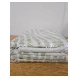 5x7 Green Rug for Living Room,Modern Washable Abstract Area Rug,Low Pile Contemporary Striped Large Carpet