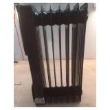 1500-Watt Black Indoor Electric Oil-Filled Radiator Convection Radiant Space Heater with Remote Control for Living Space - Retail: $100