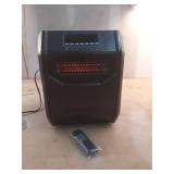 Electric 6 Element Infrared Space Heater Black Plastic - Retail: $119