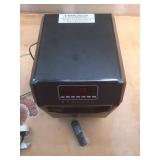 Electric 6 Element Infrared Space Heater Black Plastic - Retail: $119