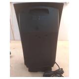 1500-Watt 20 in. Black Electric Console Ceramic Space Heater with Tip-Over Switch, Adjustable Louvers, Timer, Remote - Retail: $90