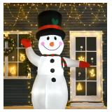 8ft Inflatable Snowman Holiday Decoration