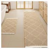 Textured Bath Runner Set