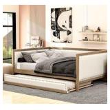 DERCASS Full Size Daybed with Trundle - Retail: $348