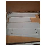 82.6" White Fluted Kitchen Island with Extendable Dining Table (Listing photo is for display/reference purposes only and represents the product style) - Retail: $351