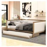 DERCASS Full Size Daybed with Trundle - Retail: $348