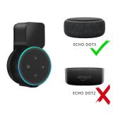 Costyleen Wall Mount Holder for Dot 3rd Generation, Space Saving Accessories Alexa Holder, Dot 3 Accessories with Built-in Cable Management Without Messy Wires, Black