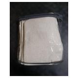 100% Blackout Shield Linen Blackout Curtains for Bedroom 84 Inches Long, Back Tab/Rod Pocket Living Room Drapes, Thermal Insulated Blackout Curtains 2 Panels Set, 50 W x 84 L, Cream