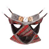 XINRUI 3 Tier Guinea Pig Cage Accessories,Ferret Rat Hammock,13.7x13.7 Inches, Pet Cage Hanging Bunkbed Hammock for Small Animals,Guinea Pig,Ferret,Kitten,Squirrel, Chinchilla, Rat,Parrot