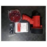 YIERBLUE Rechargeable Spotlight Flashlight with 100,000 High Lumen LED, IP67 Waterproof Long Running Spot Light searchlight, Impact Resistant Handheld Spotlight with Foldable Stand and Red Lens