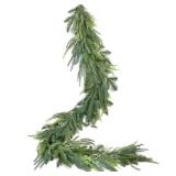 Lvydec 6Ft Christmas Norfolk Pine Garlands, Realistic Artificial Faux Greenery Garland Cedar Spruce for Mantel Holiday Indoor Outdoor Fireplace Winter Christmas Decor