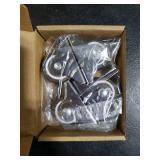 1-1/2 Inch Fixed Caster Wheels Set of 4, Heavy Duty Industrial Casters, Silent Rigid Plate Casters, Furniture Casters for Hardwood Floors, Load Capacity 200 Lbs, Non Swivel