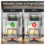 1.5M CFS 6-Pin RS485 Extension Cable Compatible with Creality K2 Plus/Hi Combo 3D Printers 24AWG Copper Core Extension with Magnetic Ring Filter