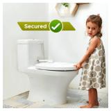 Baby Toilet Lock by Wappa Baby - 9L x 4W - Ideal Baby Proof Toilet Lid Lock - No Tools Needed Easy Installation with 3M Adhesive - Top Safety Toilet Seat Lock - Fits Most Toilets - White (1 Pack)