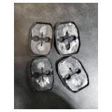 4PCS Universal Silicone Car Door Latch Covers,New Silicone Door Latch Protective Cover with 3 Layers of Shock Absorption for Protection & Noise Reduction,Soft Car Doors Strike Protector