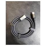 PowerBear 10K 8K HDMI 2.1 Cable 3 ft | Short HDMI Cable, 48Gbps High Speed 4K@120Hz Braided Cord 144Hz 8K@60Hz, eARC, Dynamic HDR 10,for Laptop, Monitor, PS5, PS4, Xbox One