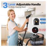 ODSD Steam Cleaner for Home & Car, 3-Level Adjustable Steamer for Cleaning, 15s Heat-Up & 1.6L Large Tank, Handheld Steam Cleaner for Car Detailing, Home, Tile, Grout,Furniture with 15pcs Accessories
