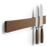 Magnetic Knife Holder for Wall, 16 Acacia Wood No Drill Knife Magnet Strip Use as Tool Key Storage Knife Bar, Powerful Wall Mounted Magnetic Knife Rack for Refrigerator & Kitchen Utensil Organizer