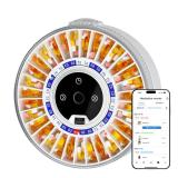 Colorwing 2025 Smart Pill Dispenser for Seniors - 31-Slot Automatic Medication Organizer with Bluetooth Alarms, Fingerprint & Mechanical Dual Lock, Daily Timed Dispenser (Elderly-Friendly Design)