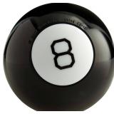 Mattel Games Magic 8 Ball Novelty Fortune-Telling Toy, Retro Look for Kids, Grown-Ups, Families, Parties & Travel (Amazon Exclusive)