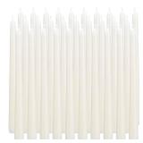 qinxiang 30 Pack Ivory Taper Candles, 10 inch (H) Dripless, Unscented Dinner Candle, Smokeless Taper Candles, Paraffin Wax with Cotton Wicks, Approxinately 7-8Hours Burn Time