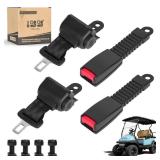 10L0L Retractable Golf Cart Seat Belts(47.64) - Universal Retractable Seat Belts for Yamaha EZGO, Club Car, Go Kart, UTV, Set of 2