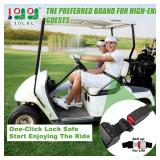 10L0L Retractable Golf Cart Seat Belts(47.64) - Universal Retractable Seat Belts for Yamaha EZGO, Club Car, Go Kart, UTV, Set of 2